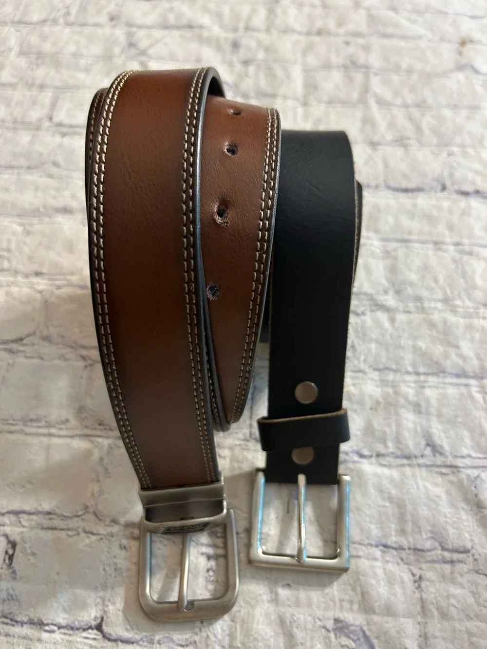 DICKIES GENUINE LEATHER REVERSIBLE CHUNKY AND ES1300 CHUNKY CHANGEABLE BELTS
